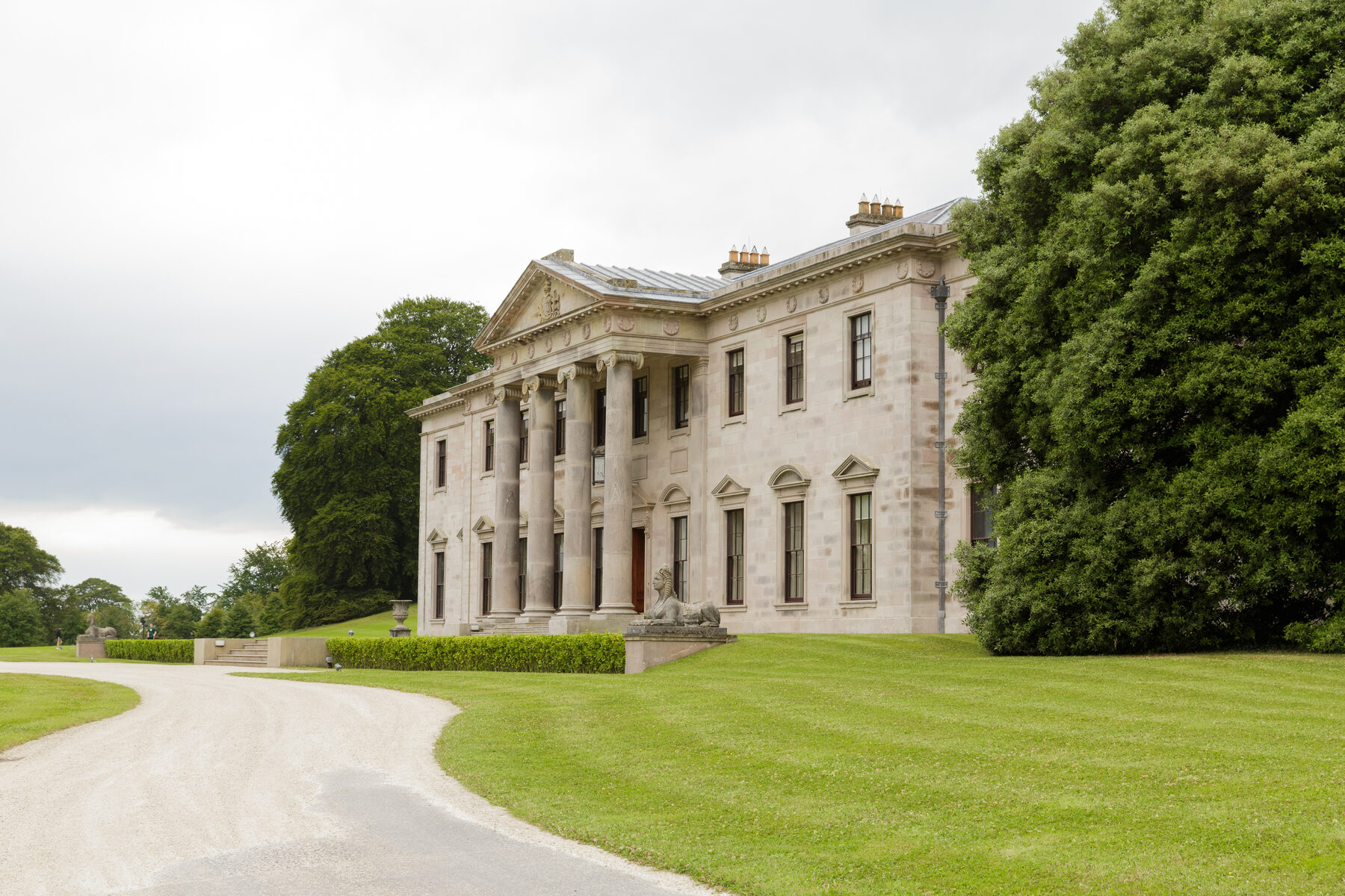 Ballyfin Demesne, a Regency house in County Laois at first light