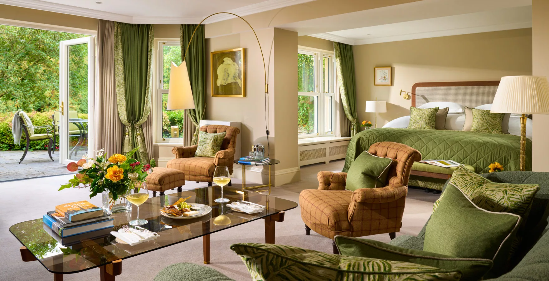 Sheen Falls Lodge above the Sheen river, Kenmare, County Kerry